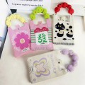  Niche design cute cartoon mini knitted mobile phone bag